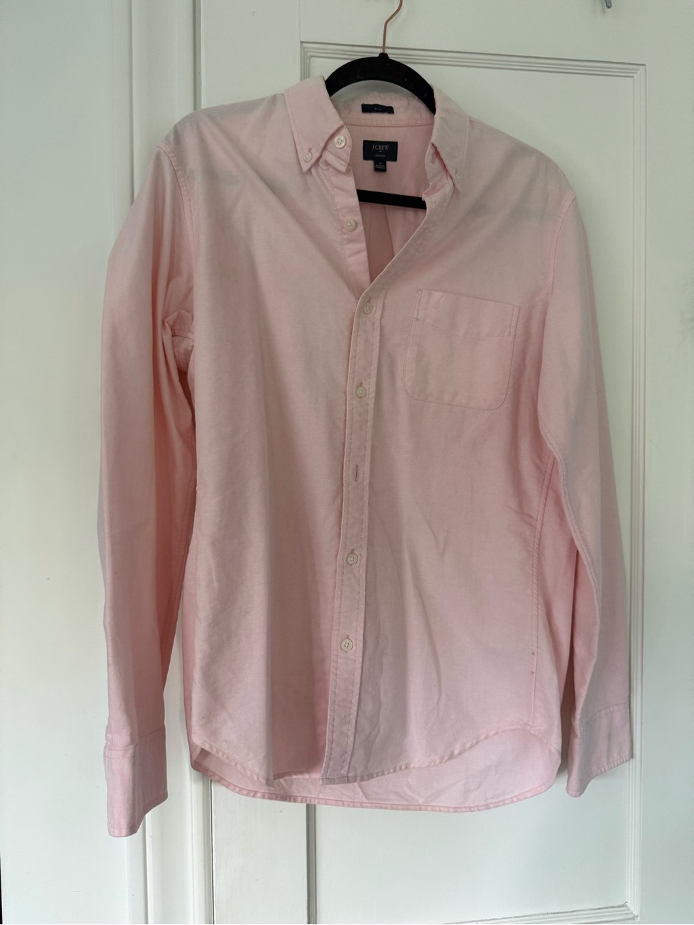 J. Crew Light Pink Oxford Button-Down Shirt